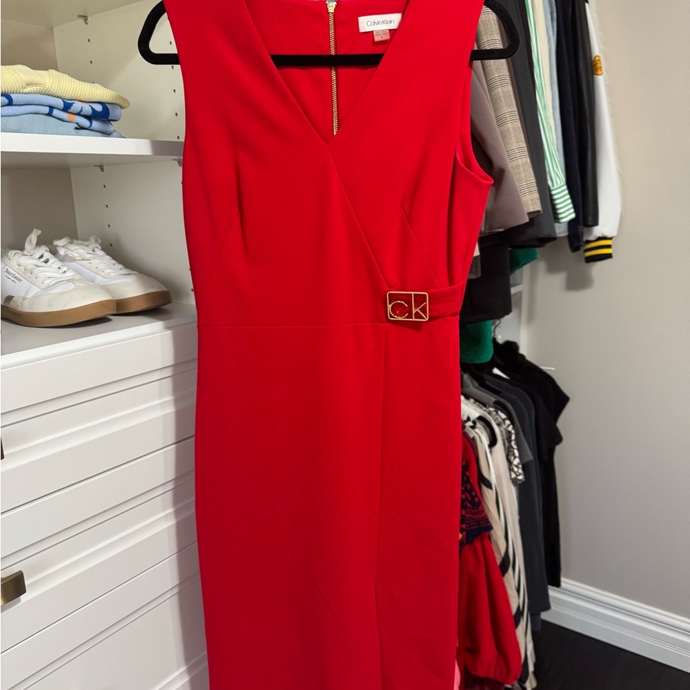 Calvin Klein Red Women's Dress